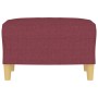 Reposapiés de tela rojo tinto 60x50x41 cm by , Ottomans - Ref: Foro24-349269, Price: 54,50 €, Discount: %