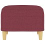 Reposapiés de tela rojo tinto 60x50x41 cm by , Ottomans - Ref: Foro24-349269, Price: 54,50 €, Discount: %
