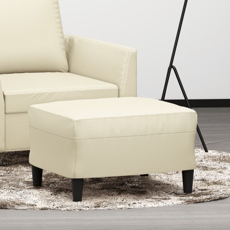 Reposapiés de cuero sintético crema 60x50x41 cm von , Osmanen - Ref: Foro24-349288, Preis: 57,75 €, Rabatt: %