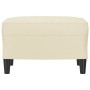 Reposapiés de cuero sintético crema 60x50x41 cm von , Osmanen - Ref: Foro24-349288, Preis: 57,75 €, Rabatt: %