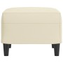 Reposapiés de cuero sintético crema 60x50x41 cm von , Osmanen - Ref: Foro24-349288, Preis: 57,75 €, Rabatt: %