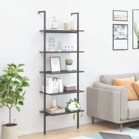 Estantería inclinada de 5 baldas negro 64x35x185 cm de , Librerías y estanterías - Ref: Foro24-336387, Precio: 132,74 €, Desc...
