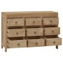 Cómoda de madera maciza de teca 80x30x55 cm de , Cajoneras - Ref: Foro24-340739, Precio: 241,84 €, Descuento: %
