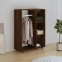 Armario madera contrachapada color roble marrón 80x40x110 cm de , Armarios roperos - Ref: Foro24-815980, Precio: 72,64 €, Des...