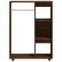 Armario madera contrachapada color roble marrón 80x40x110 cm de , Armarios roperos - Ref: Foro24-815980, Precio: 72,64 €, Des...
