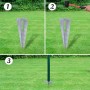 Valla metálica con estacas postes acero galvanizado 1,5x25 m by , fence panels - Ref: Foro24-140756, Price: 391,56 €, Discoun...