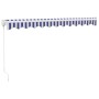 Toldo retráctil aluminio y tela azul y blanco 3x2,5 m von , Markisen - Ref: Foro24-3154421, Preis: 196,27 €, Rabatt: %