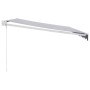 Toldo retráctil aluminio y tela azul y blanco 4x3 m by , Awnings - Ref: Foro24-3154423, Price: 261,07 €, Discount: %