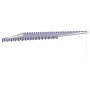 Toldo retráctil aluminio y tela azul y blanco 4x3 m by , Awnings - Ref: Foro24-3154423, Price: 261,07 €, Discount: %