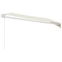 Toldo retráctil aluminio y tela color crema 4x3 m de , Toldos - Ref: Foro24-3154428, Precio: 266,44 €, Descuento: %