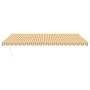 Toldo retráctil aluminio y tela amarillo y blanco 5x3 m by , Awnings - Ref: Foro24-3154435, Price: 332,12 €, Discount: %