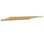 Toldo retráctil aluminio y tela amarillo y blanco 5x3 m by , Awnings - Ref: Foro24-3154435, Price: 332,12 €, Discount: %