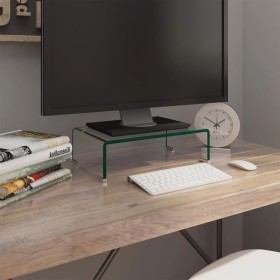 Soporte para TV/Elevador monitor cristal claro 40x25x11 cm de , Muebles TV - Ref: Foro24-244126, Precio: 61,11 €, Descuento: %