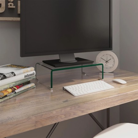 Soporte para TV/Elevador monitor cristal claro 40x25x11 cm von , TV-Möbel - Ref: Foro24-244126, Preis: 60,78 €, Rabatt: %