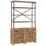 Aparador con estantes de madera de mango maciza 120x35x200 cm by , Sideboards - Ref: Foro24-244945, Price: 642,73 €, Discount: %