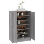 Zapatero de madera contrachapada gris Sonoma 60x35x92 cm de , Zapateros y organizadores de calzado - Ref: Foro24-816012, Prec...