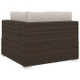 Asiento seccional de esquina con cojines 1 uds ratán PE marrón von , Modulare Sofas für den Außenbereich - Ref: Foro24-46797,...