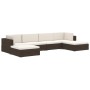 Asiento seccional de esquina con cojines 1 uds ratán PE marrón von , Modulare Sofas für den Außenbereich - Ref: Foro24-46797,...