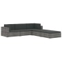 Asiento seccional de esquina con cojines 1 uds ratán PE marrón von , Modulare Sofas für den Außenbereich - Ref: Foro24-46797,...