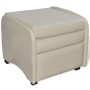 Sillón plegable de cuero sintético color crema by , Armchairs - Ref: Foro24-241680, Price: 260,13 €, Discount: %