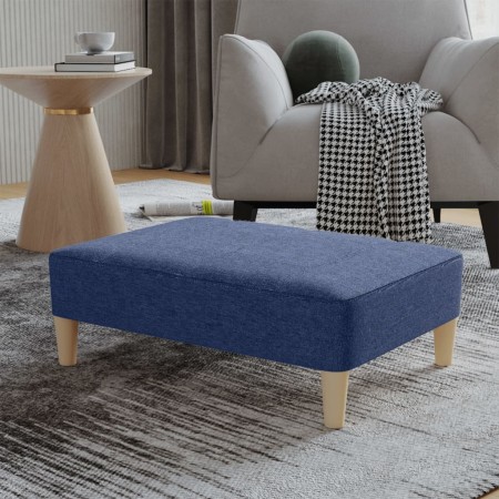 Reposapiés de tela azul 78x56x32 cm by , Ottomans - Ref: Foro24-337805, Price: 54,66 €, Discount: %