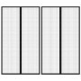 Mosquiteras para puerta bloque magnético 2 uds negro 200x80 cm