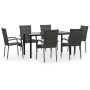 Juego de comedor de jardín 7 piezas ratán sintético gris von , Gartensets - Ref: Foro24-3156665, Preis: 394,41 €, Rabatt: %