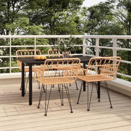 Juego de comedor de jardín 5 piezas ratán sintético by , Garden sets - Ref: Foro24-3157862, Price: 394,48 €, Discount: %