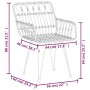 Juego de comedor de jardín 5 piezas ratán sintético by , Garden sets - Ref: Foro24-3157862, Price: 394,48 €, Discount: %