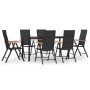 Juego comedor de jardín 7 piezas ratán sintético negro y marrón by , Garden sets - Ref: Foro24-3156521, Price: 533,55 €, Disc...