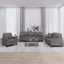 Juego de sofás con cojines 3 piezas cuero sintético gris by , Sofas - Ref: Foro24-3201350, Price: 628,15 €, Discount: %