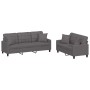 Juego de sofás con cojines 2 piezas cuero sintético gris von , Sofas - Ref: Foro24-3201390, Preis: 500,60 €, Rabatt: %