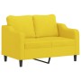 Juego de sofás con cojines 4 piezas tela amarillo claro von , Sofas - Ref: Foro24-3201799, Preis: 622,76 €, Rabatt: %