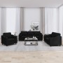 Juego de sofás con cojines 3 piezas tela negro von , Sofas - Ref: Foro24-3201790, Preis: 617,57 €, Rabatt: %