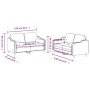 Juego de sofás con cojines 2 piezas tela marrón von , Sofas - Ref: Foro24-3201821, Preis: 449,59 €, Rabatt: %