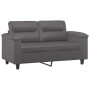 Juego de sofás con cojines 3 piezas cuero sintético gris by , Sofas - Ref: Foro24-3202379, Price: 552,41 €, Discount: %