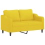 Juego de sofás con cojines 2 piezas tela amarillo claro by , Sofas - Ref: Foro24-3201823, Price: 445,51 €, Discount: %