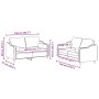 Juego de sofás con cojines 2 piezas tela amarillo claro by , Sofas - Ref: Foro24-3201823, Price: 445,51 €, Discount: %