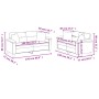 Juego de sofás con cojines 2 piezas cuero sintético negro by , Sofas - Ref: Foro24-3202372, Price: 456,50 €, Discount: %
