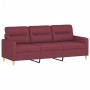 Juego de sofás con cojines 2 piezas tela rojo tinto by , Sofas - Ref: Foro24-3201622, Price: 499,06 €, Discount: %