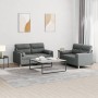 Juego de sofás con cojines 2 piezas tela gris oscuro by , Sofas - Ref: Foro24-3201585, Price: 419,30 €, Discount: %