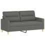 Juego de sofás con cojines 2 piezas tela gris oscuro by , Sofas - Ref: Foro24-3201585, Price: 419,30 €, Discount: %