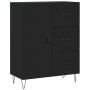 Aparador alto madera contrachapada negro 69,5x34x180 cm von , Sideboards - Ref: Foro24-3198090, Preis: 173,03 €, Rabatt: %