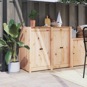 Puertas de cocina exterior 2 uds madera maciza pino 50x9x82 cm von , Schranktüren - Ref: Foro24-832358, Preis: 49,55 €, Rabat...