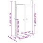 Puertas de cocina exterior 2 uds madera maciza pino 50x9x82 cm von , Schranktüren - Ref: Foro24-832358, Preis: 49,55 €, Rabat...