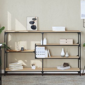 Mesa consola madera contrachapada roble Sonoma 160x32x95 cm de , Mesas auxiliares - Ref: Foro24-833956, Precio: 98,65 €, Desc...