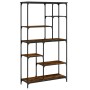 Estantería madera ingeniería acero roble ahumado 99x35,5x176 cm von , Bücherregale und Regale - Ref: Foro24-835411, Preis: 86...