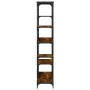 Estantería madera ingeniería acero roble ahumado 99x35,5x176 cm von , Bücherregale und Regale - Ref: Foro24-835411, Preis: 86...