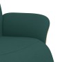 Sillón reclinable con reposapiés tela verde oscuro by , Armchairs - Ref: Foro24-356525, Price: 199,37 €, Discount: %