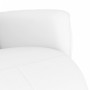 Sillón reclinable con reposapiés cuero sintético blanco de , Sillones - Ref: Foro24-356590, Precio: 216,84 €, Descuento: %